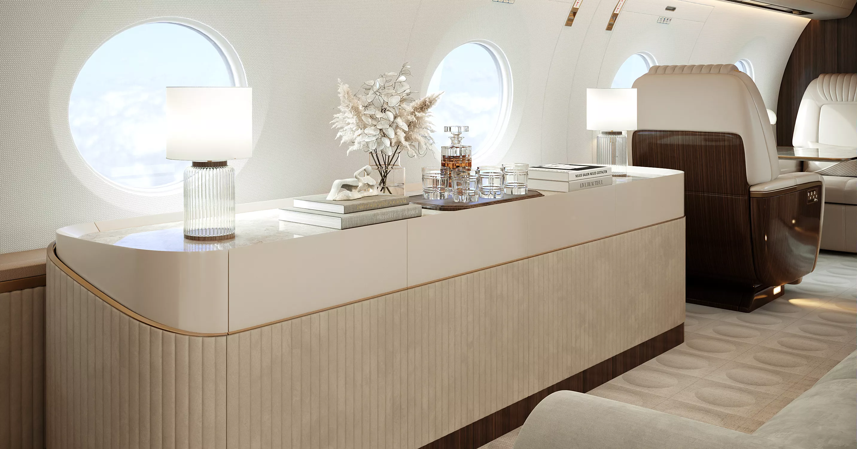 Gulfstream interior render detail