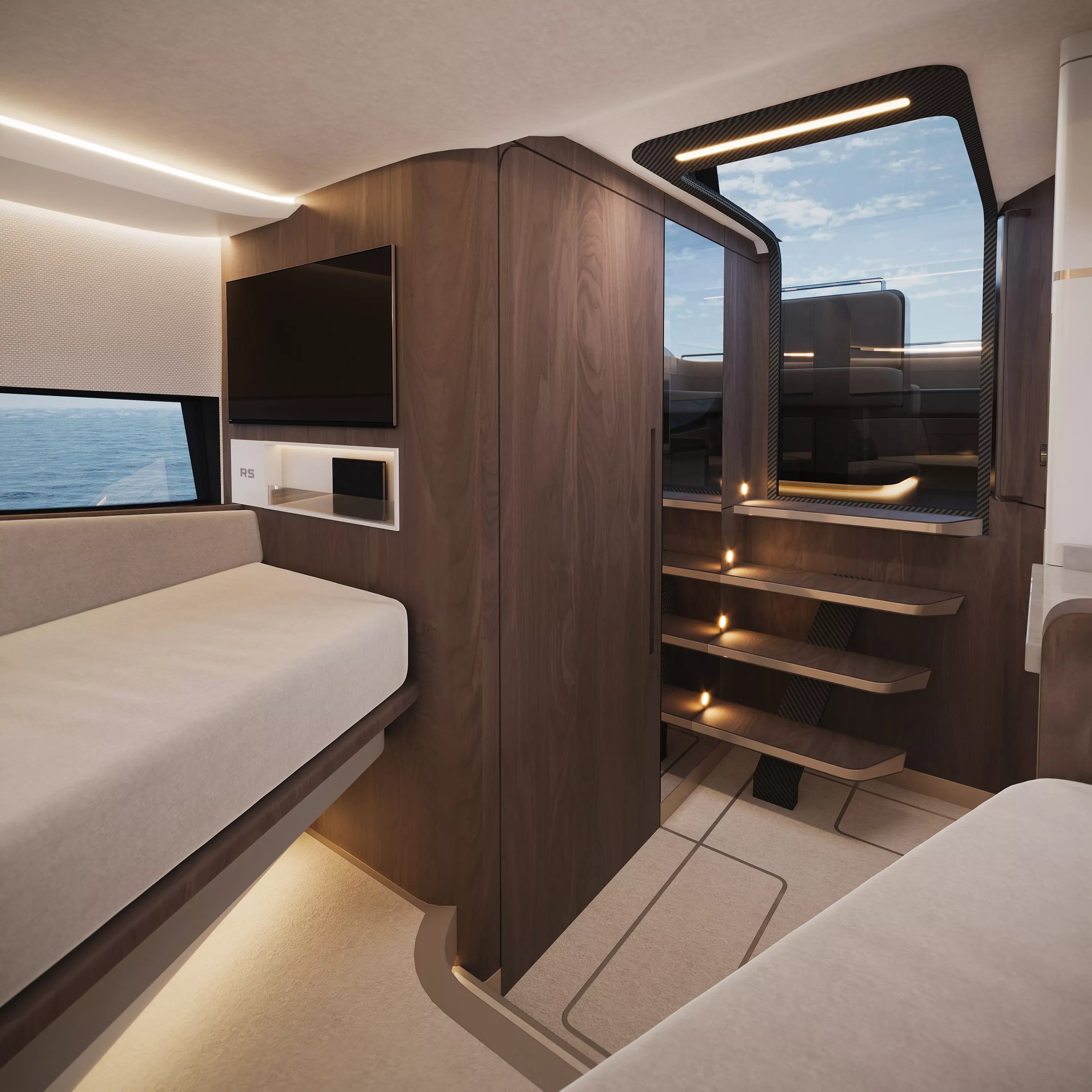 Yacht interior design by RSantos Design