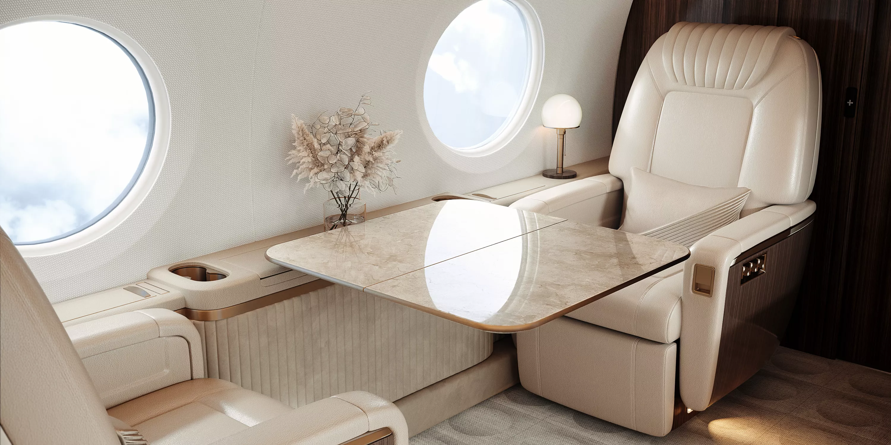 Gulfstream interior detail visualization