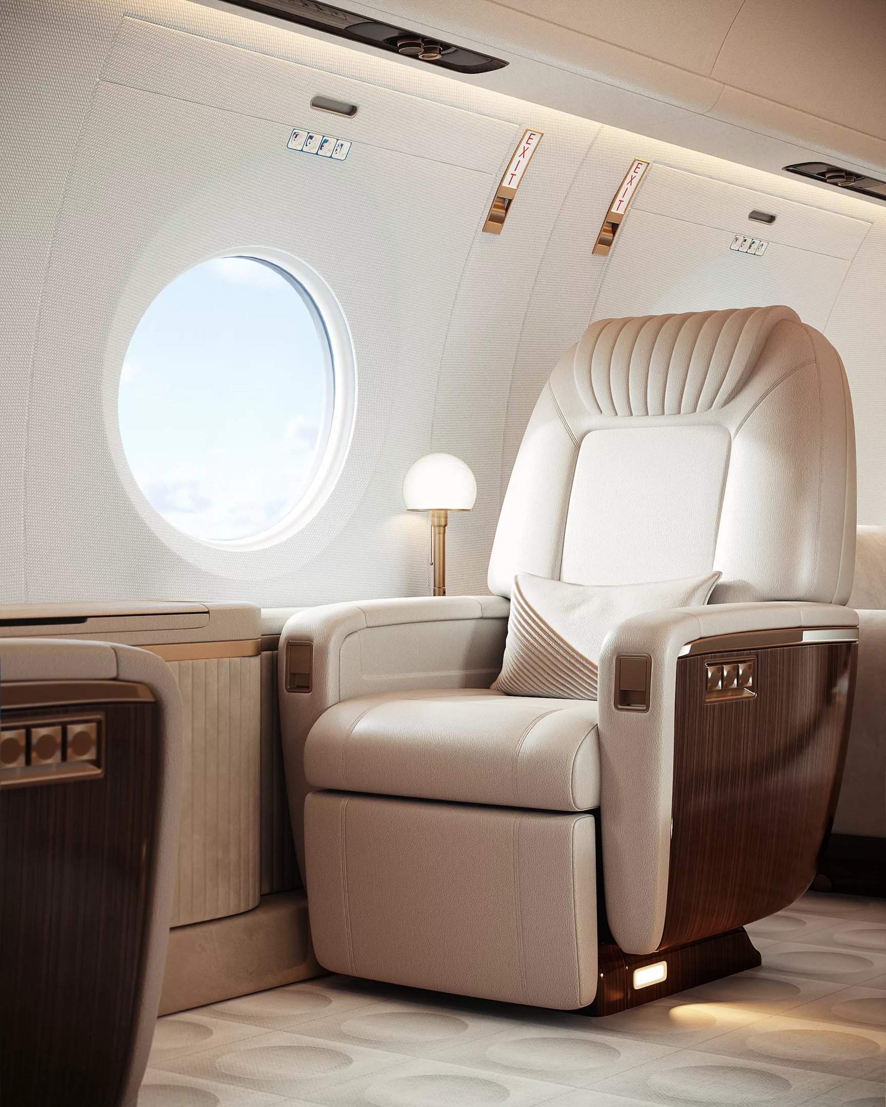 Gulfstream interior 3D modeling