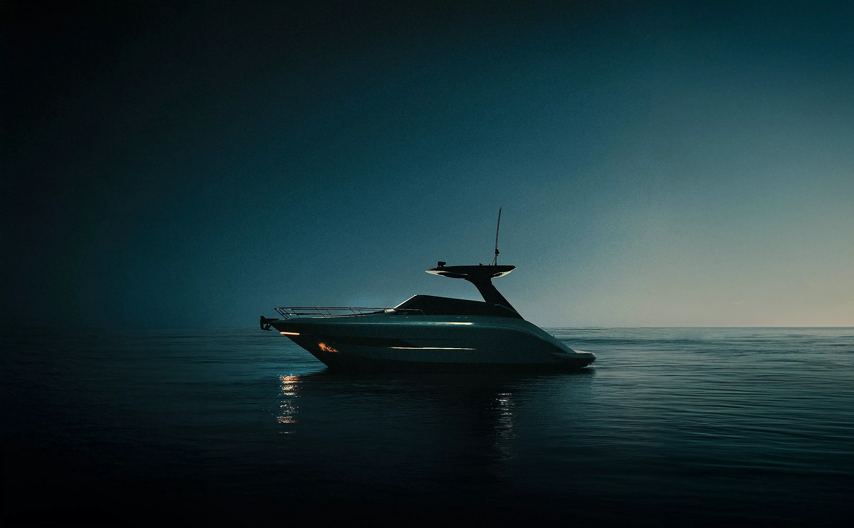 Notte 26ft exterior boat design by RSantos Design