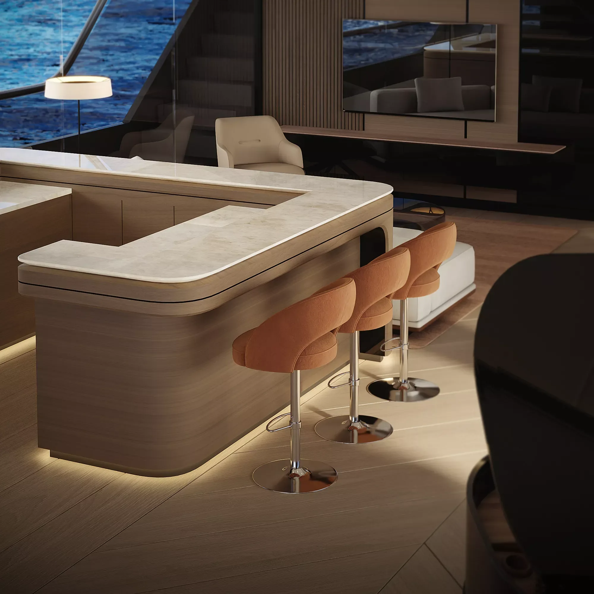 Purus catamaran interior view 4